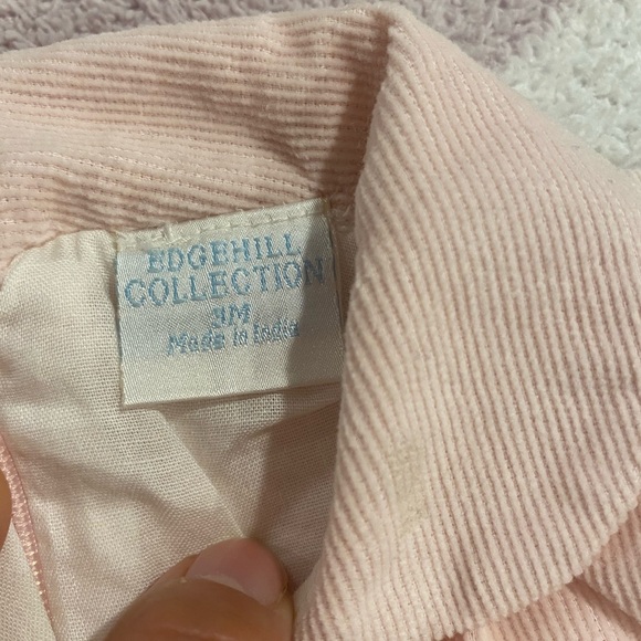 NWT Edgehill Collection corduroy lace trimmed girl dress with bloomer 3M - Picture 8 of 8